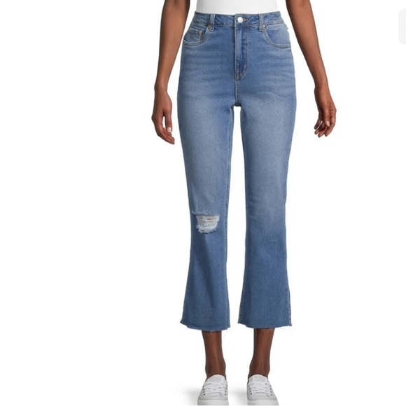 Avec Les Filles Women's High-Rise Cropped Straight Jeans 29 - Picture 1 of 12